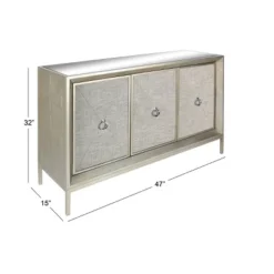 Glam Wood Cabinet Gray - Olivia & May -Lush Living Store GUEST 352bf155 5d20 4524 9bdf 4e17893e9813