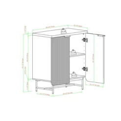 Modern 2 Door Reeded Accent Cabinet - Saracina Home 21 Modern 2 Door Reeded Accent Cabinet - Saracina Home -Lush Living Store GUEST 3574aac0 7ffb 495c 828c c308272b10ed