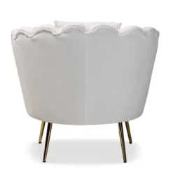 Garson Velvet And Metal Accent Chair - Baxton Studio -Lush Living Store GUEST 3582531f c17c 4a9e 87cc b6674ab4757a