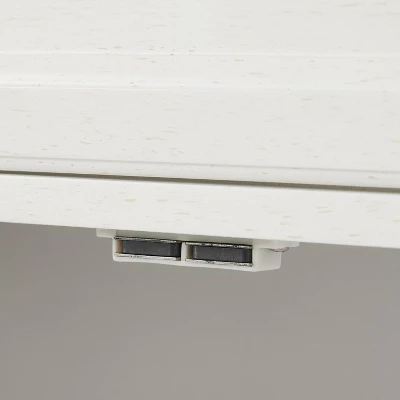 3pc Tara Entertainment Set With Open Shelving Distressed White - Crosley 13 3pc Tara Entertainment Set With Open Shelving Distressed White - Crosley - Image 11