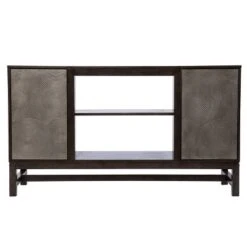 Tifchar Storage Media Cabinet Brown/Antique Silver - Aiden Lane -Lush Living Store GUEST 3596b758 027d 4e95 b9f5 b7d4862c3274