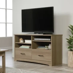 Beginnings 2 Drawer TV Stand For TVs Up To 54" Summer Brown - Sauder -Lush Living Store GUEST 35df3281 46d7 4d3e bc50 ed0cbbd6b358