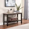 48" Alpinista Faux Marble Console Table Dark Walnut - HOMES: Inside + Out -Lush Living Store GUEST 362d24c2 e546 44ef a681 682e078b7db7