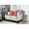 Vieta Upholstered Loveseat Ivory - Furniture Of America -Lush Living Store GUEST 36673321 0953 4756 aa7a 90df01471076