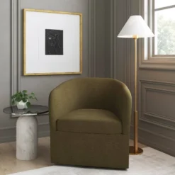 Rhea Swivel Chair In Linen - Threshold™ -Lush Living Store GUEST 36774f99 22fd 4368 b1ed 89e0c21f5995