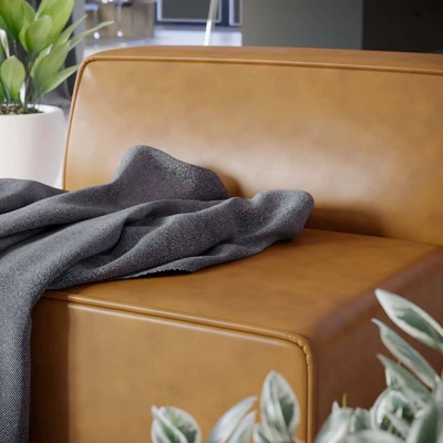 Mingle Vegan Leather Armless Chair - Modway 7 Mingle Vegan Leather Armless Chair - Modway - Image 5