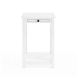 Middlebury Wood End Table With Tray Shelf White - Alaterre Furniture -Lush Living Store GUEST 377fe878 7f74 4459 9701 85ae0bcac269