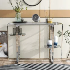 Rueledge Glam 2 Shelf Sofa Table Chrome - HOMES: Inside + Out -Lush Living Store GUEST 37909048 a0b5 4adb 813b dacf80051462