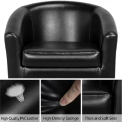 Yaheetech Faux Leather Accent Chair Armchair Club Chair For Living Room -Lush Living Store GUEST 37b7642c 4f55 420f b7f1 e942cfbe4519