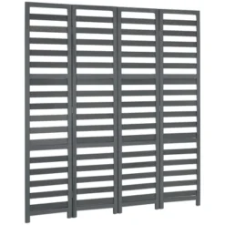 HOMCOM 5.6' 4 Panel Room Divider Folding Privacy Screen Panel, Louvred Freestanding Privacy Divider, White / Grey 9 HOMCOM 5.6' 4 Panel Room Divider Folding Privacy Screen Panel, Louvred Freestanding Privacy Divider, White / Grey -Lush Living Store GUEST 37d9a024 062d 44be 975f 224f65635f90