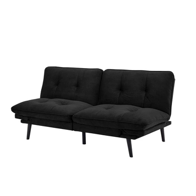 Finley Convertible Futon Sofa Bed Black - Serta 6 Finley Convertible Futon Sofa Bed Black - Serta - Image 4