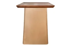 Inmod Scout Wood Side Table Gold/Walnut -Lush Living Store GUEST 387e98c9 b567 49c7 a7e4 aeb038ed490d