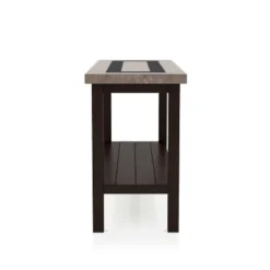 48" Alpinista Faux Marble Console Table Dark Walnut - HOMES: Inside + Out -Lush Living Store GUEST 39128c28 cf09 4869 8a19 57f40cfd611f