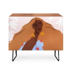 Maritza Lisa Woman Looking Back Credenza - Deny Designs -Lush Living Store GUEST 3979fde0 565c 461e 8a9c ebd473557cd4