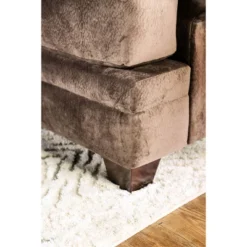Mauricio Microfiber Sofa Brown - Furniture Of America -Lush Living Store GUEST 399796a0 494c 463f b943 ee2e260a6710