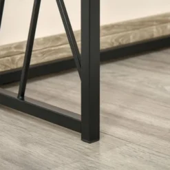 HOMCOM 47.25" Console Table, Industrial Sofa Table With Metal Frame For Living Room, Or Hallway, Natural/Black -Lush Living Store GUEST 39a23a54 4142 47f8 9f21 81db295b086c