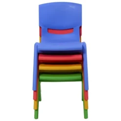 Costway Set Of 4 Kids Plastic Chairs Stackable Play And Learn Furniture Colorful -Lush Living Store GUEST 3a614f15 2751 48ce 8ca4 58718327790e