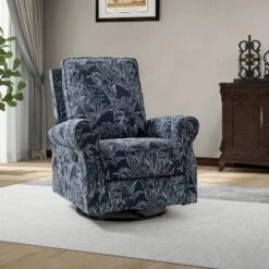 Pablo Traditional-normal Manual Swivel Glider Recliner With Nailhead Trims For Living Room | KARAT HOME -Lush Living Store GUEST 3a63b9e1 c389 4d06 a9c0 8f2e5c6485c3