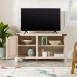 Clarabelle Rustic Industrial Barn Door TV Stand For TVs Up To 50" - Saracina Home -Lush Living Store GUEST 3ace1b14 42da 409f ac4c 29eb014a2d66