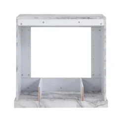 Dridun Faux Marble Fireplace White/Gray - Aiden Lane 25 Dridun Faux Marble Fireplace White/Gray - Aiden Lane -Lush Living Store GUEST 3b782ce8 9b92 410b a9af 46385eda5db5