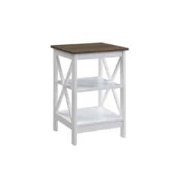Oxford End Table With Shelves - Breighton Home -Lush Living Store GUEST 3b7d5c98 061e 4772 8952 0db1c171dc7a