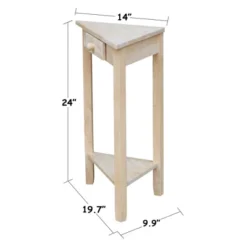 Corner End Table Unfinished - International Concepts -Lush Living Store GUEST 3c5d7836 6b36 43ab aee1 bbd787eb1d88