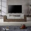 Lums TV Stand For TVs Up To 80" Cement/Reclaimed Oak - MiBasics 2 Lums TV Stand For TVs Up To 80" Cement/Reclaimed Oak - MiBasics -Lush Living Store GUEST 3cb56c40 cf86 48b4 a874 3323c3623514