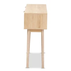 Baird Wood And Rattan 2 Drawer Console Table Brown - Baxton Studio -Lush Living Store GUEST 3d0bed39 611c 4db7 88fb 2cff2e1455ca