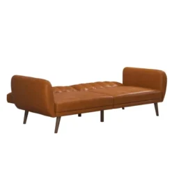 Brittany Futon Convertible Sofa Faux Leather - Novogratz -Lush Living Store GUEST 3e7e41b3 7739 4ae0 9a0e 7251b30ddc6a