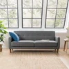 Adair Mid-Century Modern Sofa Couch With Armrest Pockets Tufted Linen Fabric - Mellow -Lush Living Store GUEST 3e9337fb 61e5 4be5 94a5 3556afb96990