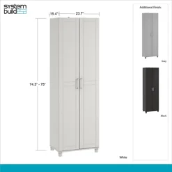 24" Welby Utility Storage Cabinet White - Room & Joy -Lush Living Store GUEST 3ea2bf72 4313 436c 8568 018aa75a0438