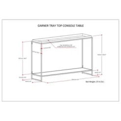 47" Morton Tray Top Console Table Black - WyndenHall 15 47" Morton Tray Top Console Table Black - WyndenHall -Lush Living Store GUEST 3ea739b2 c935 463b 9bed 8f8ac899e82a