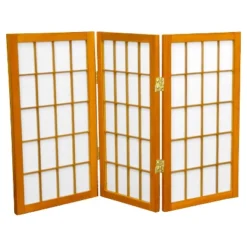 2 Ft. Tall 3 Panels Desktop Window Pane Shoji Screen - Oriental Furniture -Lush Living Store GUEST 3eccd242 28f7 4493 8376 75e72a4a150c