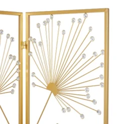 Glam Metal And Acrylic Room Divider Screen Gold - Olivia & May -Lush Living Store GUEST 3ede4578 e457 4f3d a409 2e405f79470a