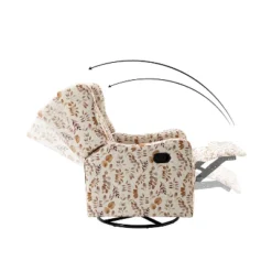 Bernd Transitional Comfy Wingback Manual Swivel Glider Recliner With Built-in S-spring And Metal Base | KARAT HOME -Lush Living Store GUEST 3ee0bf6f 3d9b 48c1 a0eb cbb99e91bef4