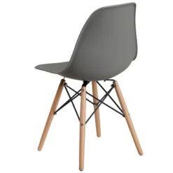 Flash Furniture Elon Series Plastic Chair With Wooden Legs -Lush Living Store GUEST 3f5327e9 e484 43aa b93c 02a9cfbfbba2