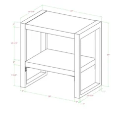 24" Loop Leg Urban Industrial Side Table Charcoal - Saracina Home 11 24" Loop Leg Urban Industrial Side Table Charcoal - Saracina Home -Lush Living Store GUEST 3f8f1d17 e90f 402e 8511 481375e2a0cc