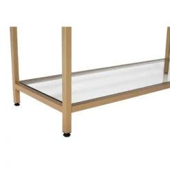 47" Camber Modern Glass Console Table Gold - Studio Designs Home -Lush Living Store GUEST 3fbde5a0 171a 4256 a0e5 09937215c79f