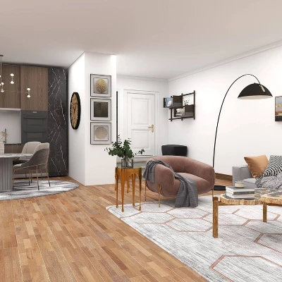 Contemporary Aluminum Melting Accent Table - Olivia & May 14 Contemporary Aluminum Melting Accent Table - Olivia & May - Image 12