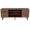 Flash Furniture Lincoln Collection TV Stand In Rustic Wood Grain Finish -Lush Living Store GUEST 40945775 8aac 43f9 87db 79c4fc6ebab2