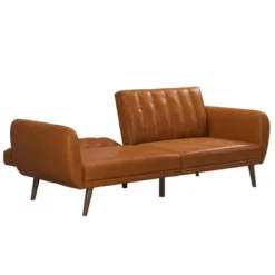 Brittany Futon Convertible Sofa Faux Leather - Novogratz -Lush Living Store GUEST 40a10571 5602 45e5 b4ce 51fdab4a283b
