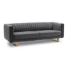 86" Delilah Velvet Sofa With Matte Gold Legs Dark Gray - Armen Living 1 86" Delilah Velvet Sofa With Matte Gold Legs Dark Gray - Armen Living -Lush Living Store GUEST 40cb88b9 c4b3 461d 95e0 8a1a6f67c212