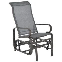 Outsunny Gliding Lounger Chair, Outdoor Swinging Chair With Smooth Rocking Arms And Lightweight Construction For Patio Backyard -Lush Living Store GUEST 40d558e0 e0f2 4afc 9185 07764d2c873b