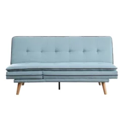 72" Savilla Sectional Sofa Blue Linen/Oak Finish - Acme Furniture 20 72" Savilla Sectional Sofa Blue Linen/Oak Finish - Acme Furniture -Lush Living Store GUEST 40e061fd 3257 4bed bf50 e76917f7161a