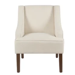 Classic Solid Swoop Arm Accent Chair - Homepop -Lush Living Store GUEST 40ff92cd 89c0 4de4 87d1 eafef7f8550b
