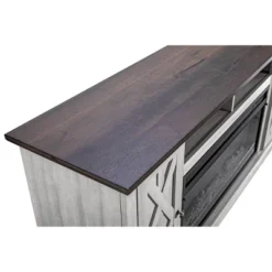 TV Stand For TVs Up To 50" Saw Cut Off White - Home Essentials -Lush Living Store GUEST 4155aae0 3d4a 48a2 a150 a9c541b136dd