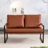 Stylish PU Leather Loveseat With 2 Pillows – ModernLuxe -Lush Living Store GUEST 417c8c48 8e10 404b a933 fe84854ed4e4