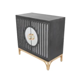 Art Deco Contemporary Mirrored Wood Cabinet Black - Olivia & May 29 Art Deco Contemporary Mirrored Wood Cabinet Black - Olivia & May -Lush Living Store GUEST 41b044a9 0ab6 4d75 bef3 f258bd438404