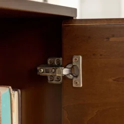 Mid-Century Modern With Closed Storage TV Stand For TVs Up To 58" Walnut - Saracina Home -Lush Living Store GUEST 41e43c0c 5f53 49cc 9bee 9b1a0def7890