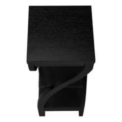 3 Tier 2 Shelf Twisted Leg Side Table Black - EveryRoom -Lush Living Store GUEST 42235d5b 9820 4047 a0a7 fef0adc77b96
